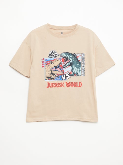 T-shirt 'Jurassic World' de manga curta - Kiabi