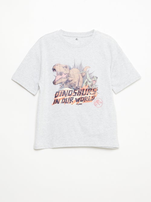 T-shirt 'Jurassic World' de manga curta - Kiabi