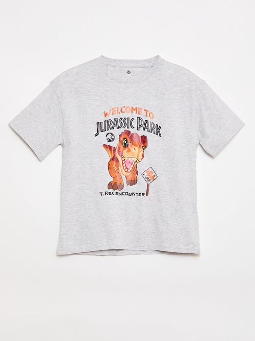 T-shirt 'Jurassic World' de manga curta - Kiabi