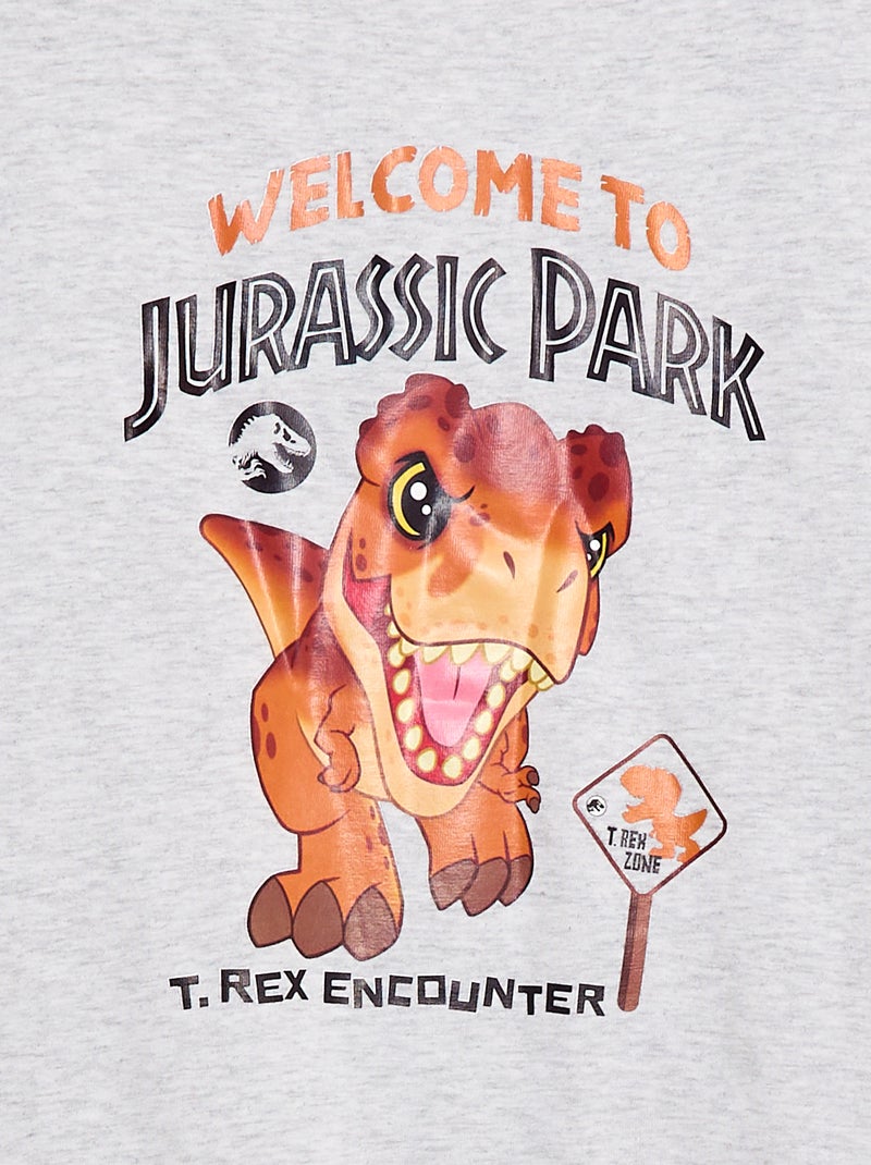 T-shirt 'Jurassic World' de manga curta Cinza - Kiabi