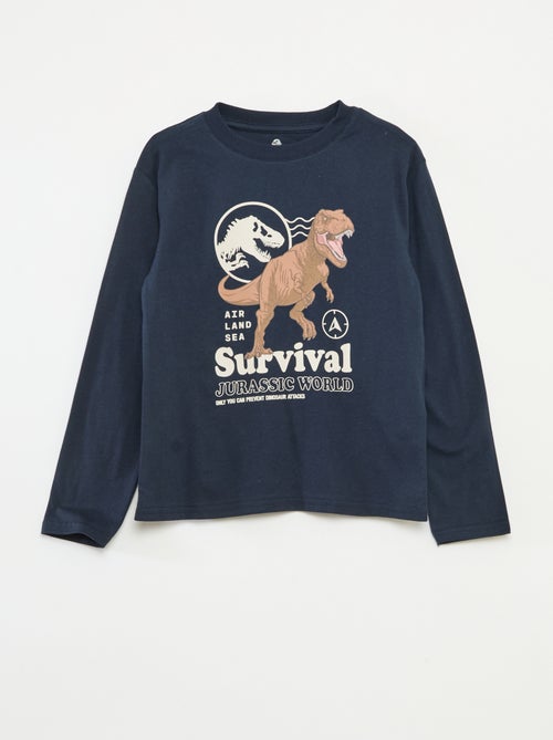 T-shirt 'Jurassic World' em algodão liso - Kiabi
