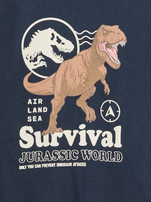 T-shirt 'Jurassic World' em algodão liso - Kiabi