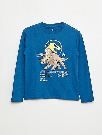 T-shirt 'Jurassic World' em algodão liso