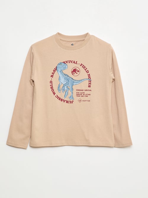 T-shirt 'Jurassic World' em algodão liso - Kiabi