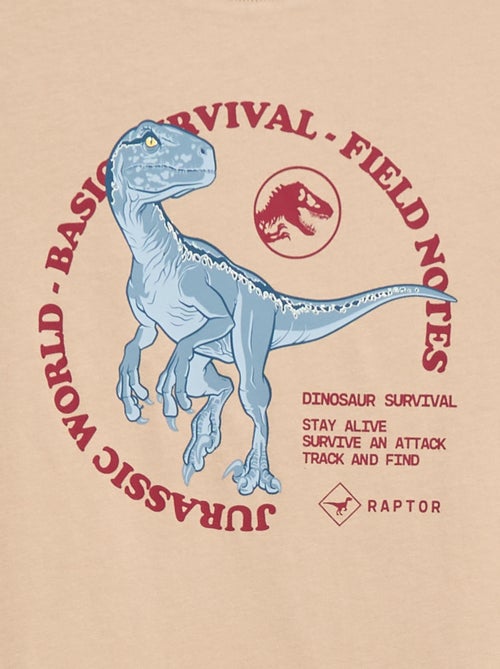 T-shirt 'Jurassic World' em algodão liso - Kiabi