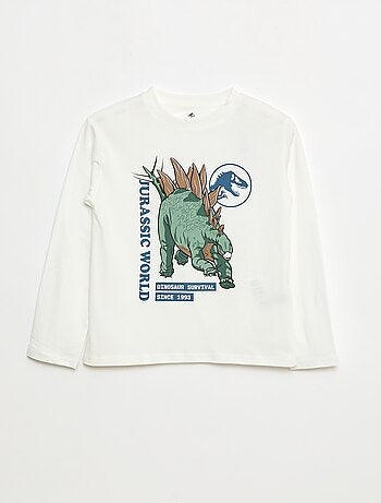 T-shirt 'Jurassic World' em algodão liso