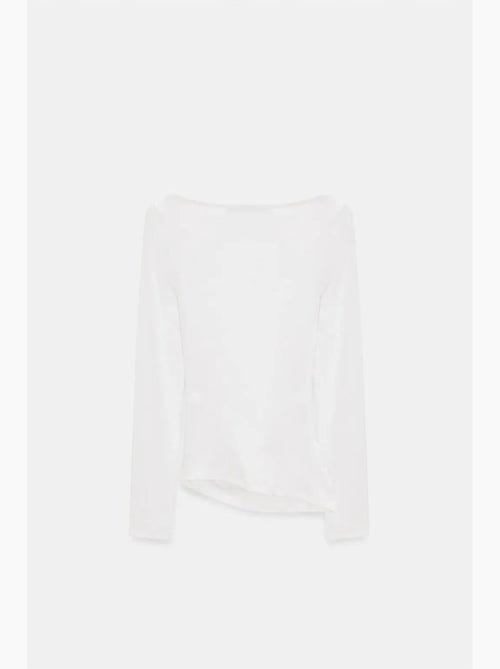 T-shirt justa gola barco manga comprida dilvin - Kiabi