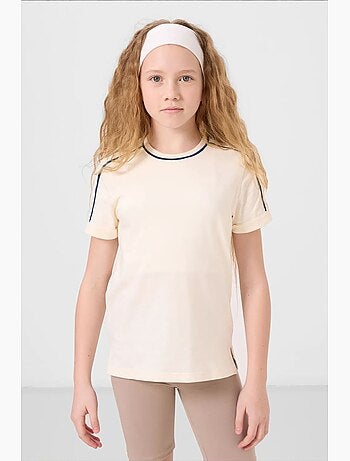 T-shirt juvenil unissexo de algodão e elastano tommy