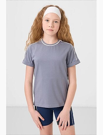 T-shirt juvenil unissexo de algodão e elastano tommy