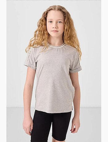 T-shirt juvenil unissexo de algodão e elastano tommy