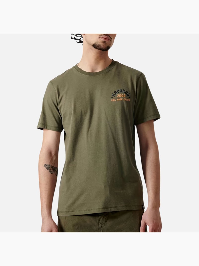 T-shirt Kaki Kaporal BENZI para Homem Verde cáqui claro - Kiabi