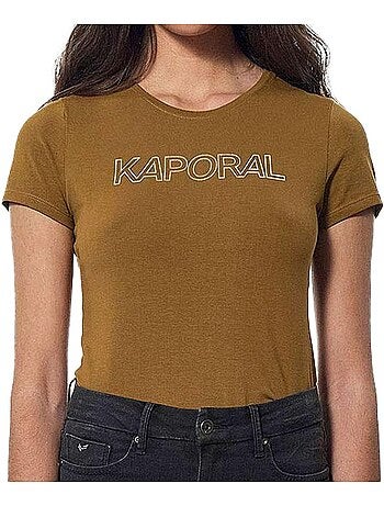 T-shirt Kaki Kaporal Faro para Mulher
