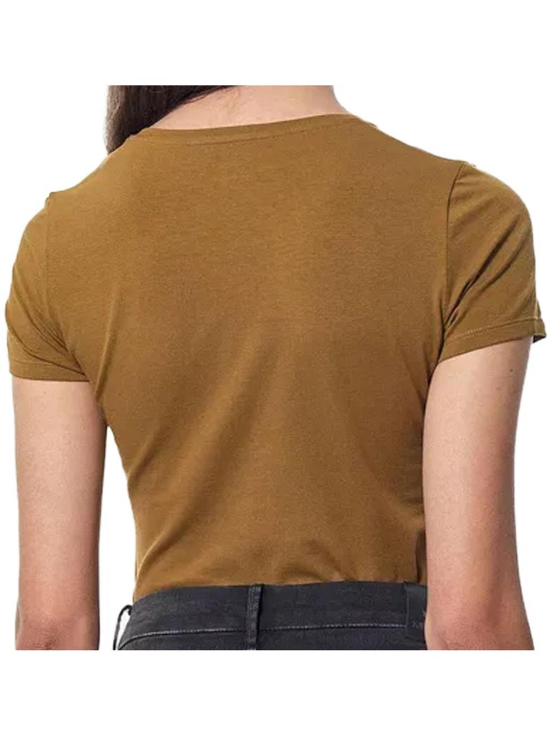 T-shirt Kaki Kaporal Faro para Mulher Verde cáqui claro - Kiabi