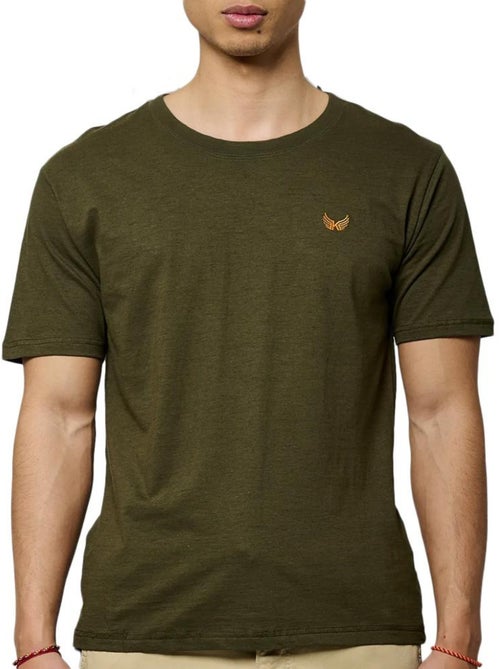 T-shirt Kaki Kaporal Meter para Homem - Kiabi
