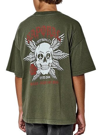 T-Shirt Kaki Kaporal MOSTO para Rapaz