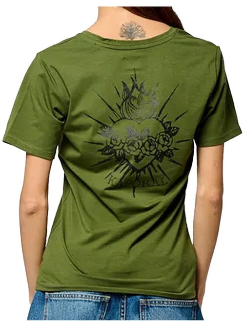 T-Shirt Kaki Kaporal VALM para Mulher - Kiabi