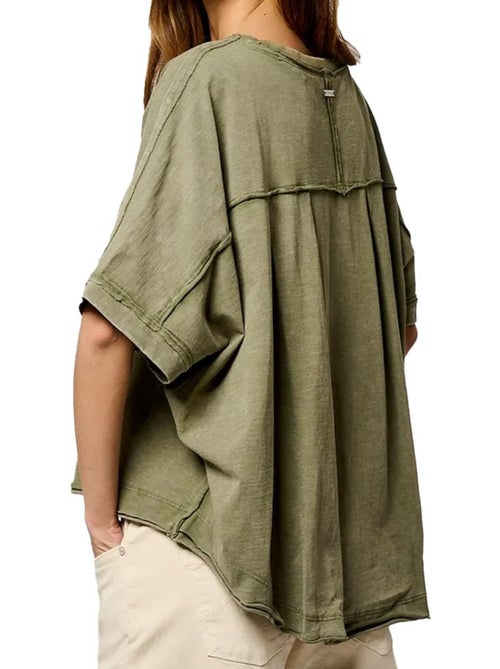 T-shirt Kaki Kaporal Vison para Mulher - Kiabi T-shirt Kaki Kaporal Vison para Mulher - Kiabi