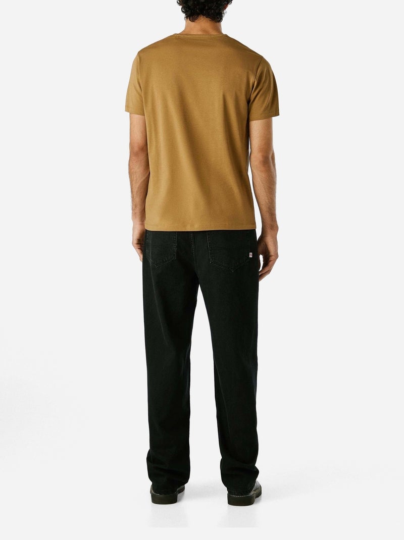 T-Shirt Kaki Masculina Pepe Jeans Original Basic 3 Castanho - Kiabi