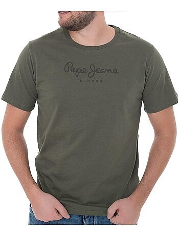 T-shirt bege para homem pepe jeans eggo pm508208