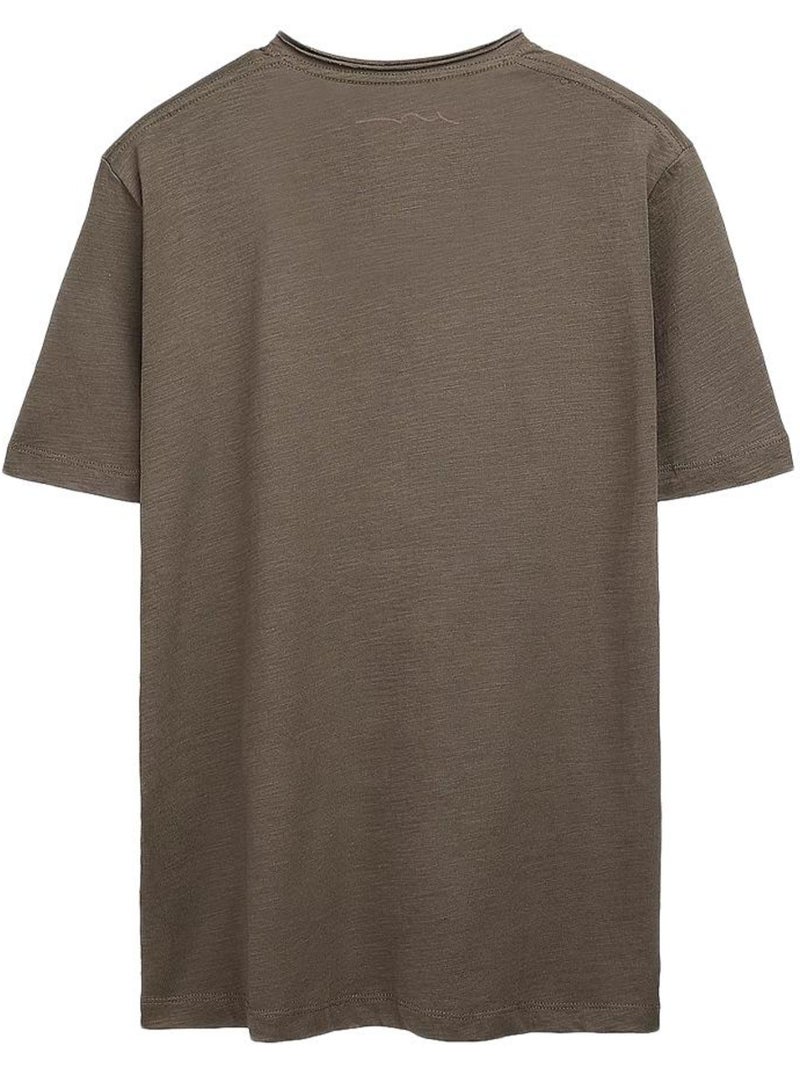 T-shirt kaki para homem teddy smith gildas Verde cáqui claro - Kiabi