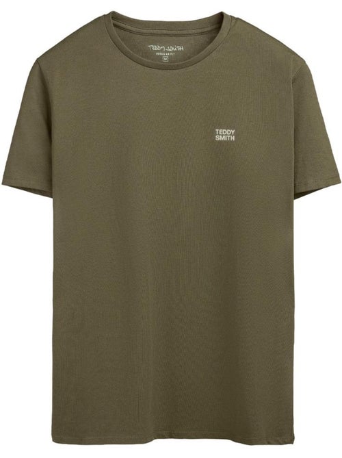 T-shirt kaki para homem teddy smith total 1 - Kiabi T-shirt kaki para homem teddy smith total 1 - Kiabi