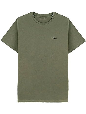 T-shirt kaki para homem teddy smith total