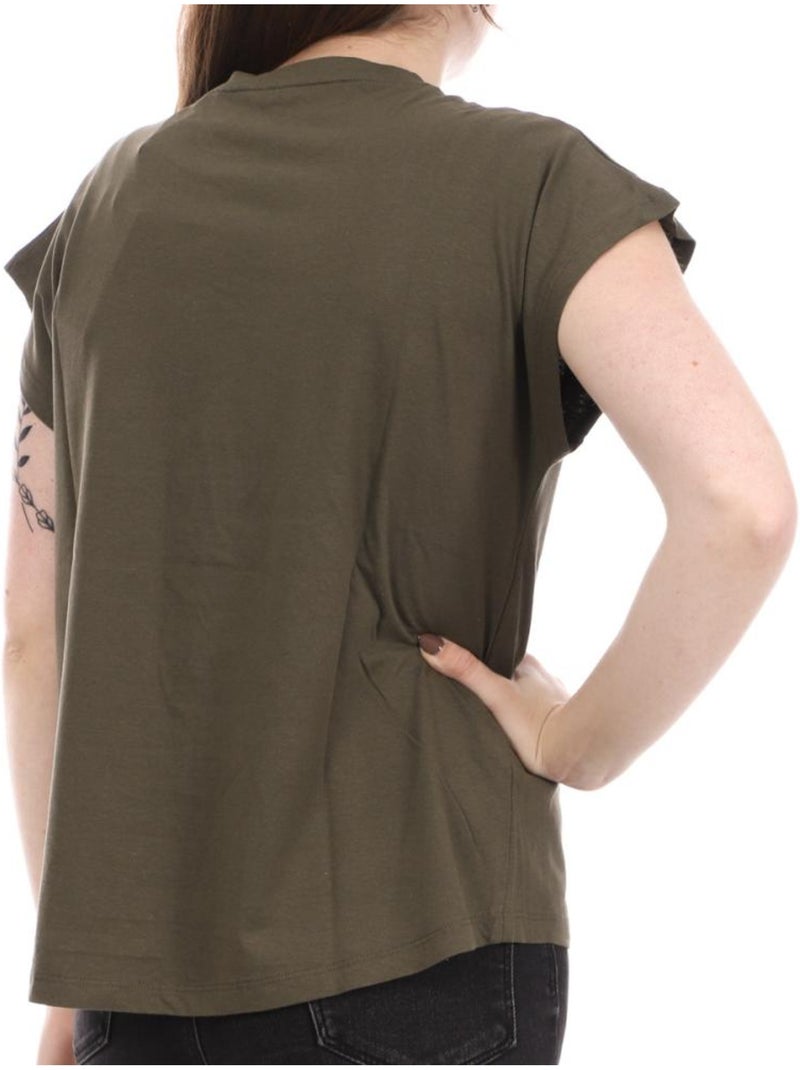 T-shirt Kaki para Mulher Pepe Jeans Bloom Verde cáqui claro - Kiabi