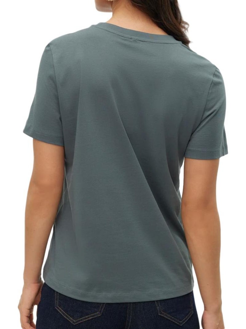 T-shirt Kaki para Mulher Vero Moda Paulina Verde - Kiabi
