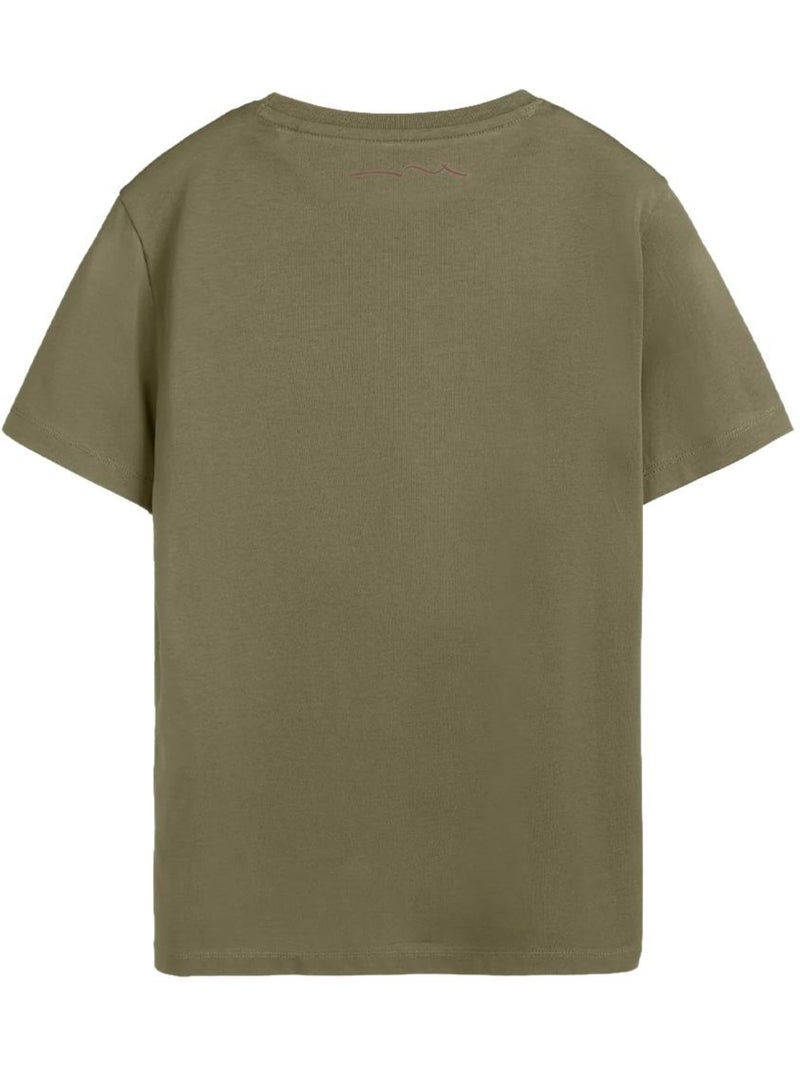 T-shirt kaki para rapaz teddy smith evan Verde cáqui claro - Kiabi