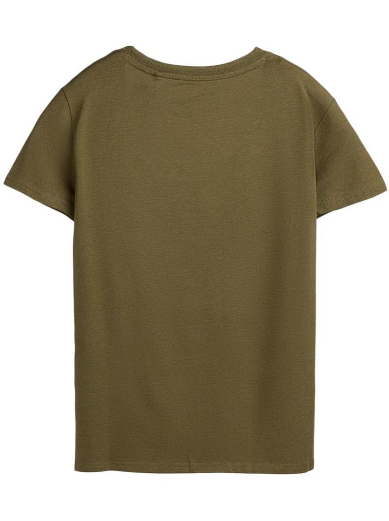 T-shirt Kaki Teddy Smith Mia para Mulher Verde cáqui claro - Kiabi