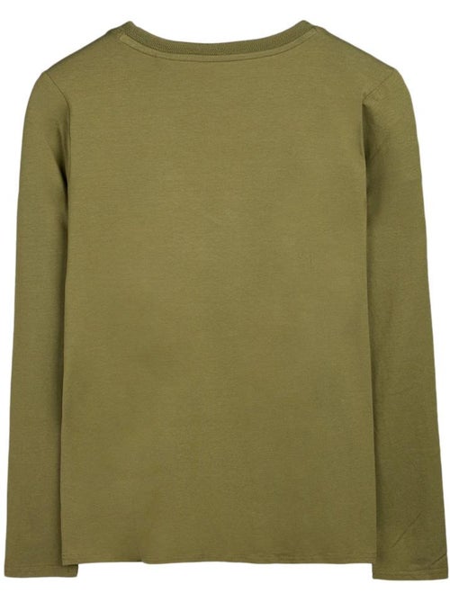 T-shirt Kaki Teddy Smith Mianas para Mulher - Kiabi