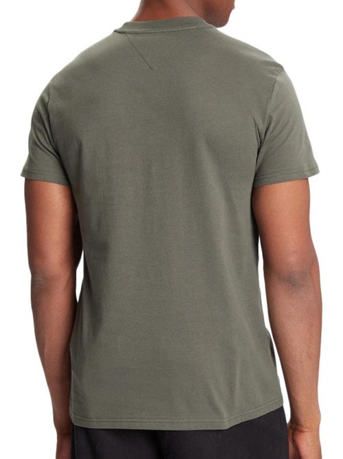 T-shirt Kaki Tommy Hilfiger com Bandeira para Homem - Kiabi T-shirt Kaki Tommy Hilfiger com Bandeira para Homem - Kiabi
