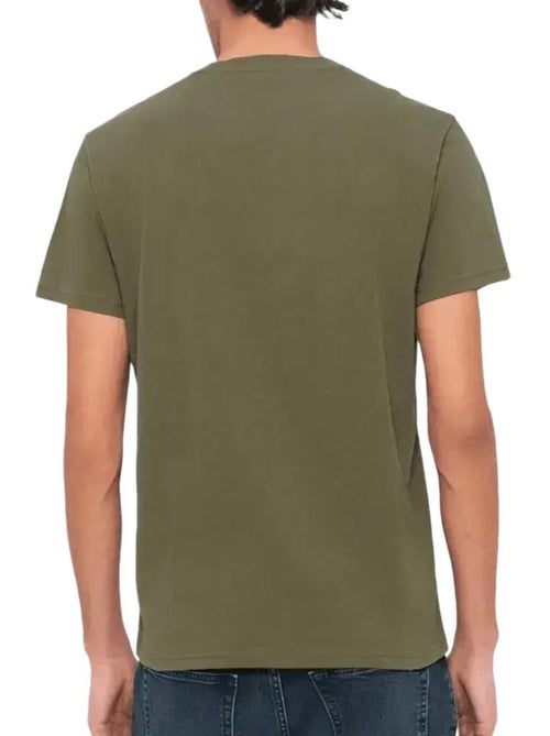 T-shirt Kaki Tommy Hilfiger Tjm Slim Linear para Homem - Kiabi