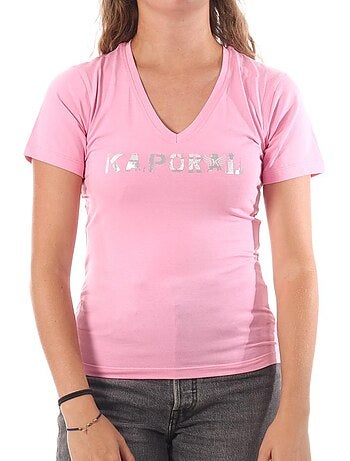 T-shirt Kaporal ENDA Rosa para Mulher