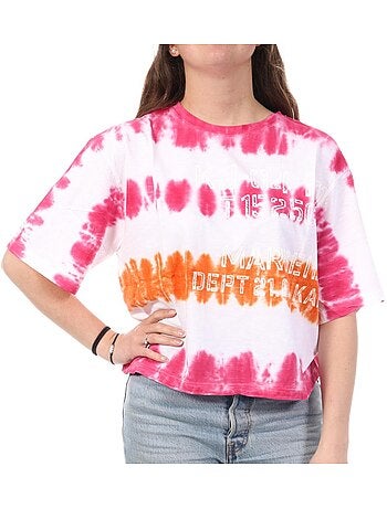 T-Shirt Kaporal EVEE para Mulher Branco/Rosa