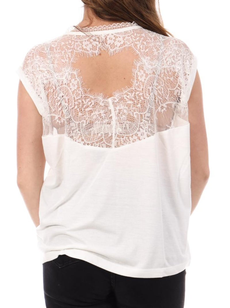 T-Shirt Kaporal FAITH Branco para Mulher Branco - Kiabi