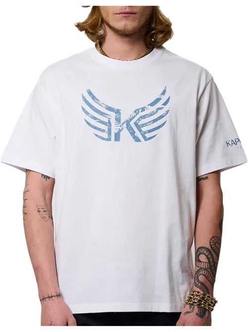 T-shirt Kaporal Jack para Homem Branco/Azul - Kiabi T-shirt Kaporal Jack para Homem Branco/Azul - Kiabi