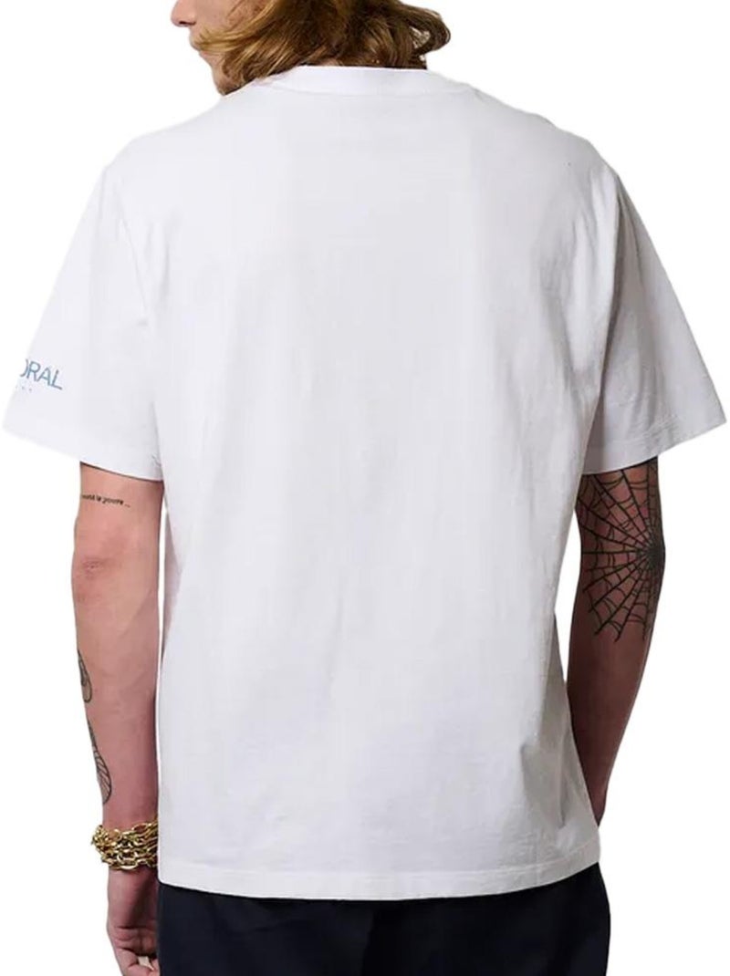 T-shirt Kaporal Jack para Homem Branco/Azul Branco - Kiabi
