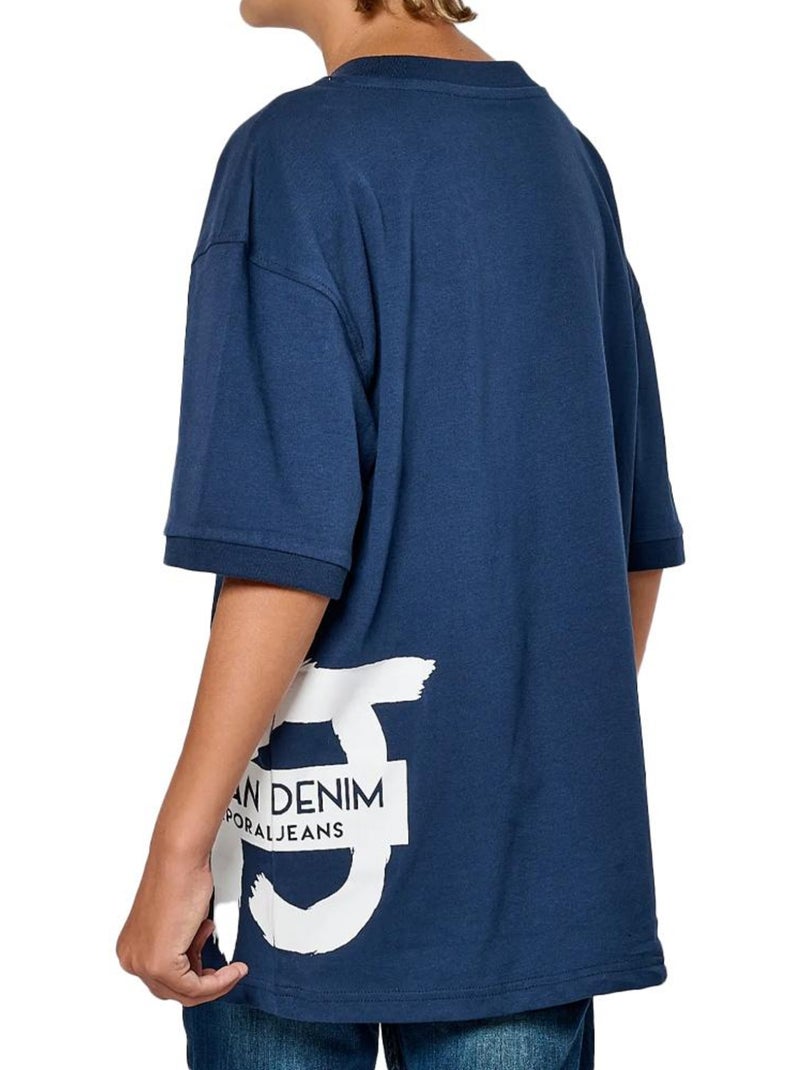T-shirt Kaporal Marco para Rapaz, Azul Marinho Azul-marinho - Kiabi