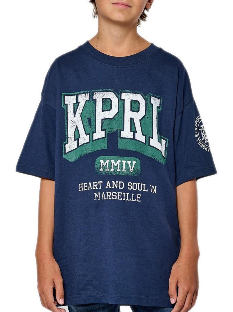 T-shirt Kaporal MARSOH para Rapaz, Azul-Marinho Azul-marinho - Kiabi