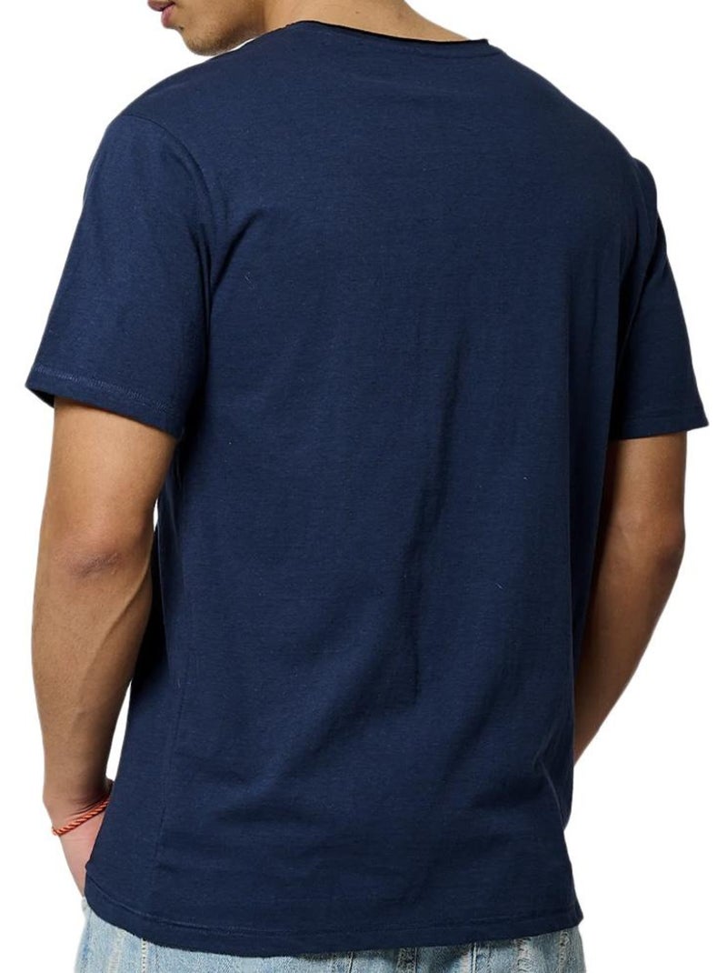 T-shirt Kaporal Meter para Homem Azul-Marinho Azul-marinho - Kiabi