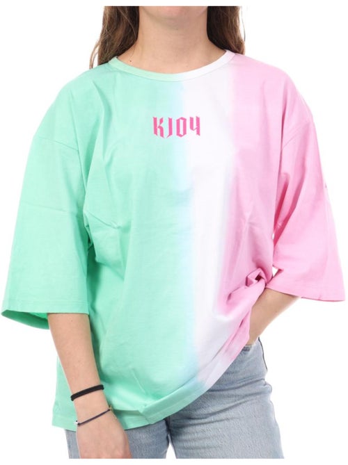 T-shirt Kaporal Miami para Mulher Rosa/Verde - Kiabi T-shirt Kaporal Miami para Mulher Rosa/Verde - Kiabi