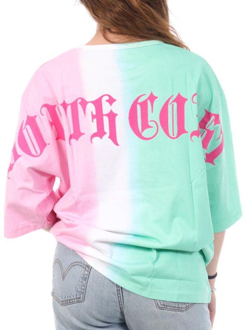T-shirt Kaporal Miami para Mulher Rosa/Verde Verde - Kiabi