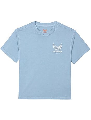 T-Shirt Kaporal Obar para Menino Branco/Azul