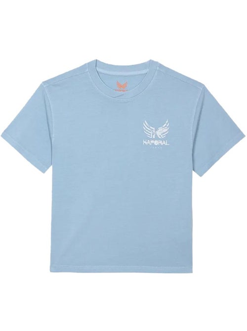 T-Shirt Kaporal Obar para Menino Branco/Azul - Kiabi T-Shirt Kaporal Obar para Menino Branco/Azul - Kiabi