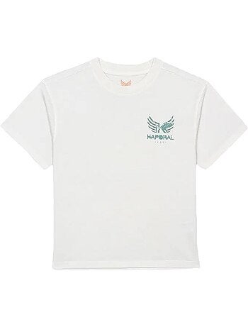 T-shirt Kaporal Obar para Menino Branco/Verde