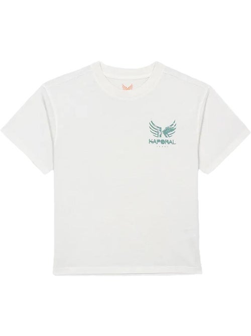 T-shirt Kaporal Obar para Menino Branco/Verde - Kiabi T-shirt Kaporal Obar para Menino Branco/Verde - Kiabi