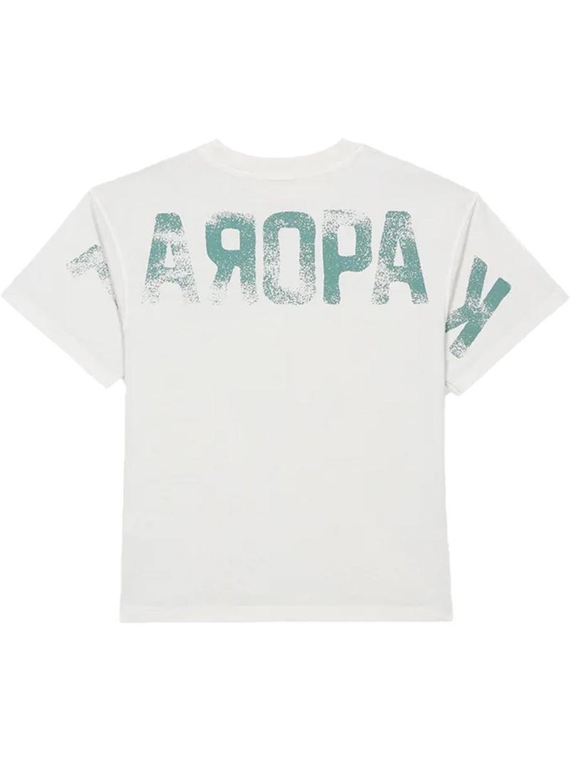 T-shirt Kaporal Obar para Menino Branco/Verde Branco - Kiabi