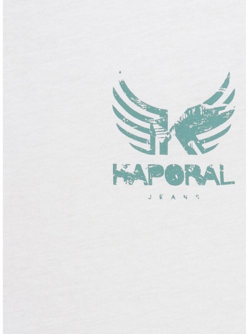 T-shirt Kaporal Obar para Menino Branco/Verde - Kiabi T-shirt Kaporal Obar para Menino Branco/Verde - Kiabi