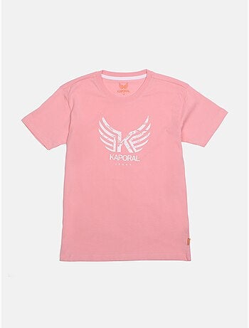 T-Shirt Kaporal Ollie para Rapaz Rosa